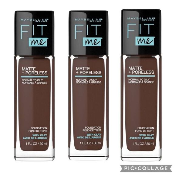 Lot of 3 380 Espresso Maybelline Fit Me Matte Foundation - Picture 1 of 6